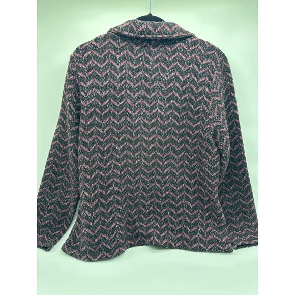 Vintage Maria Lisa Blazer XL Black Pink - Picture 3 of 6